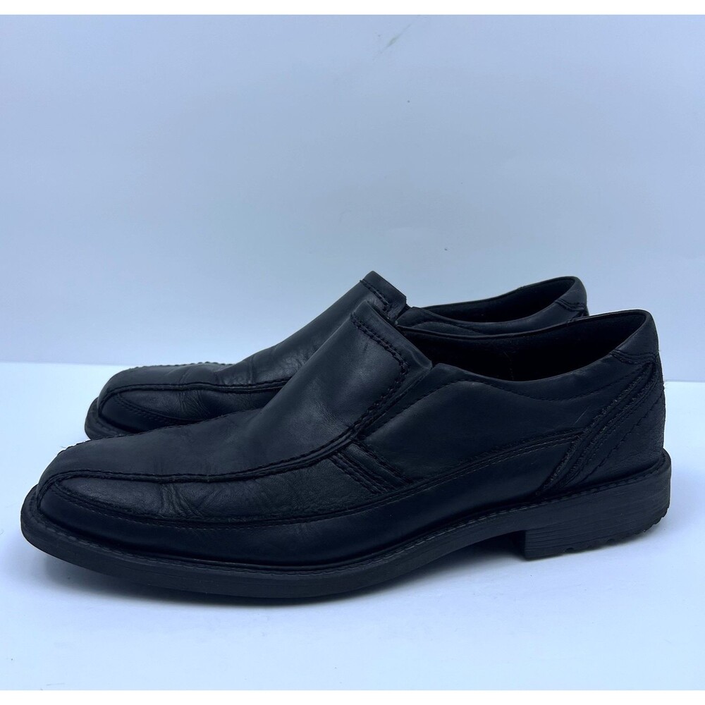 Rockport Style Leader 2 Bike Toe Slip-On Shoes Black A13019 Men's Size 10